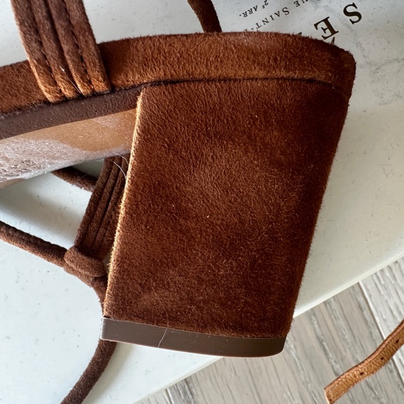 Sézane Gloria Sandals in Camel size 7/38 - Picture 12 of 16